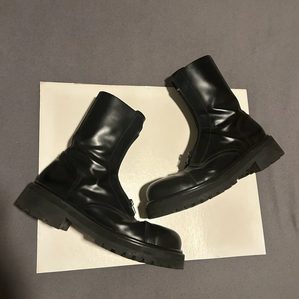 RARE Vetements Combat Boots Size 13 steel toe heavy duty - Picture 1 of 10
